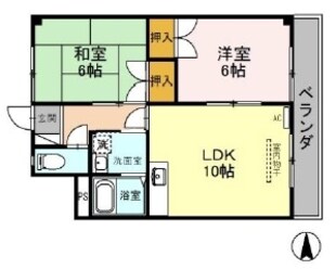 大幸マンションの物件間取画像